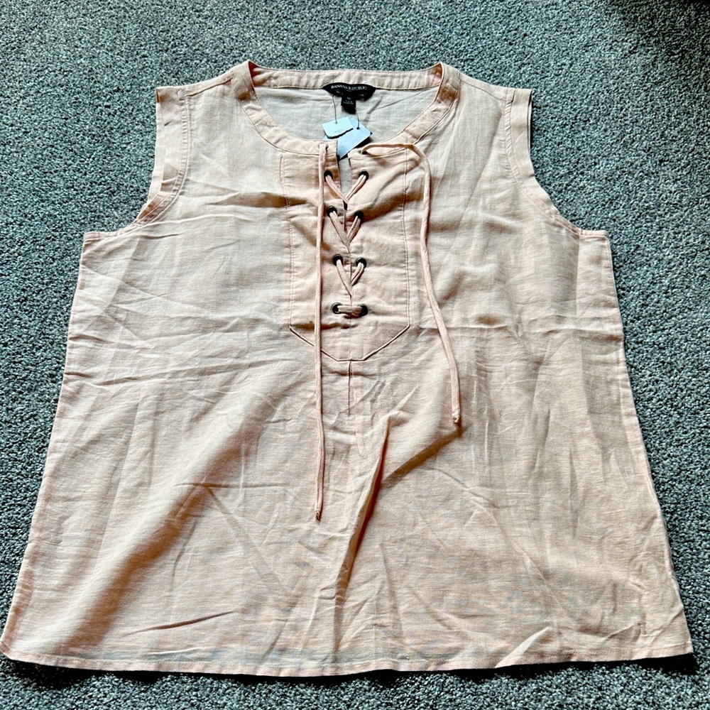 Banana Republic linen blend tank